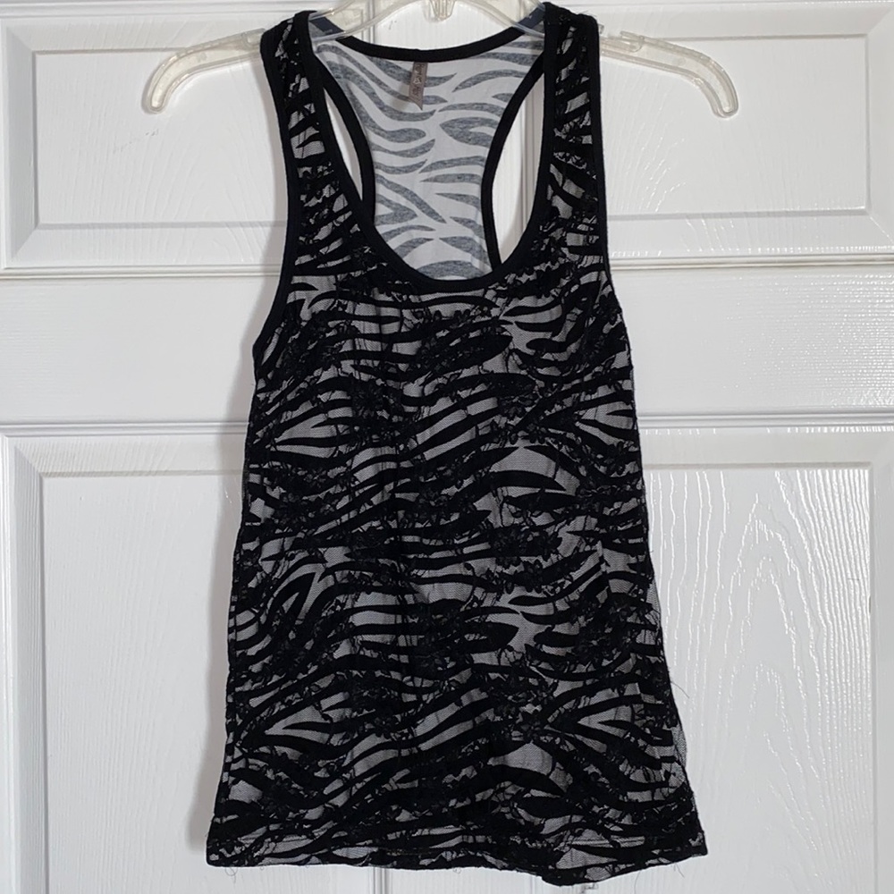 Heart & Hips Zebra Tank Top